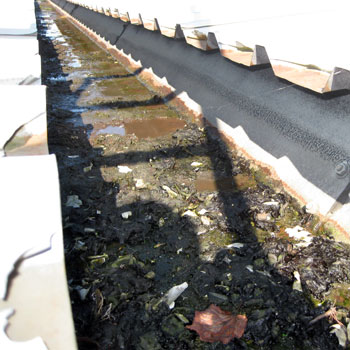 Commercial Guttering Repair Before