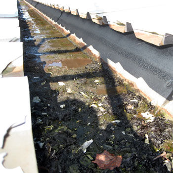 Commercial Guttering Repair Before