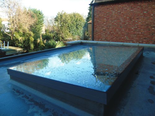 flat glass roof light