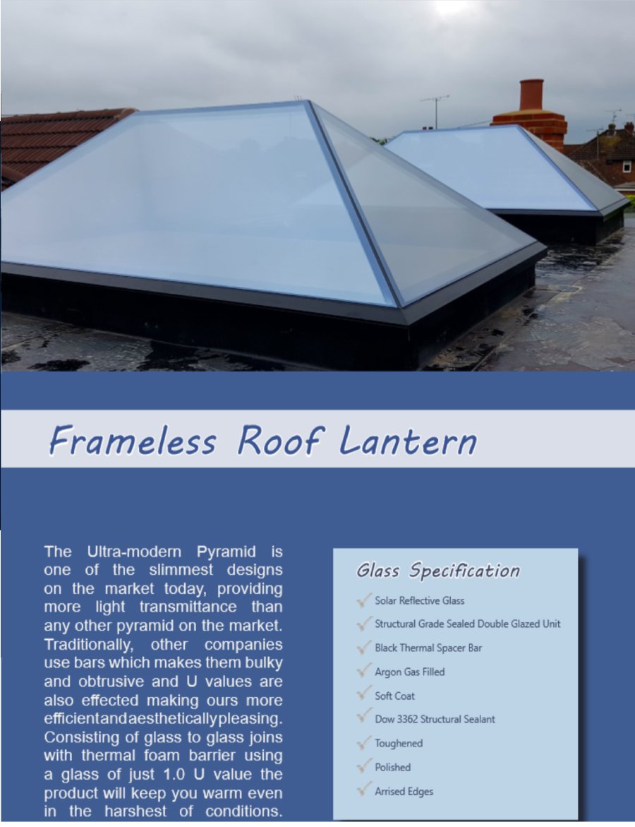 Frameless Roof Lantern